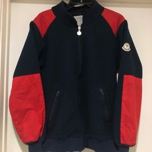 Vintage 70s 80s moncler fleece zip up jacket L M